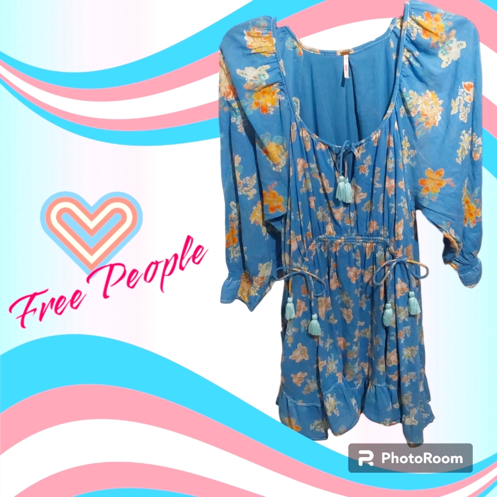 Free People Blue Dress